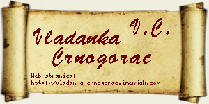 Vladanka Crnogorac vizit kartica